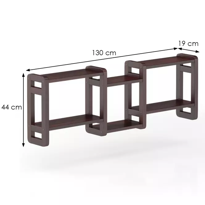 Falipolc fenyő PK103-130x44x19 dió