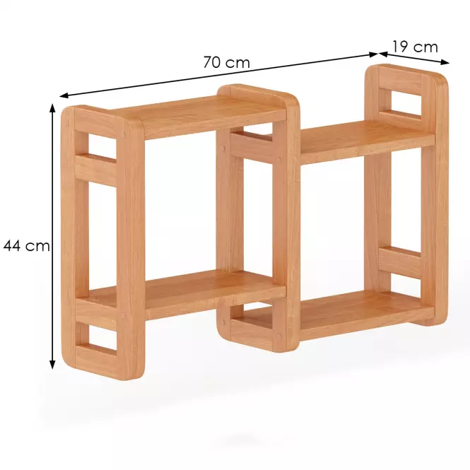 Falipolc fenyő PK104-70x44x19 éger