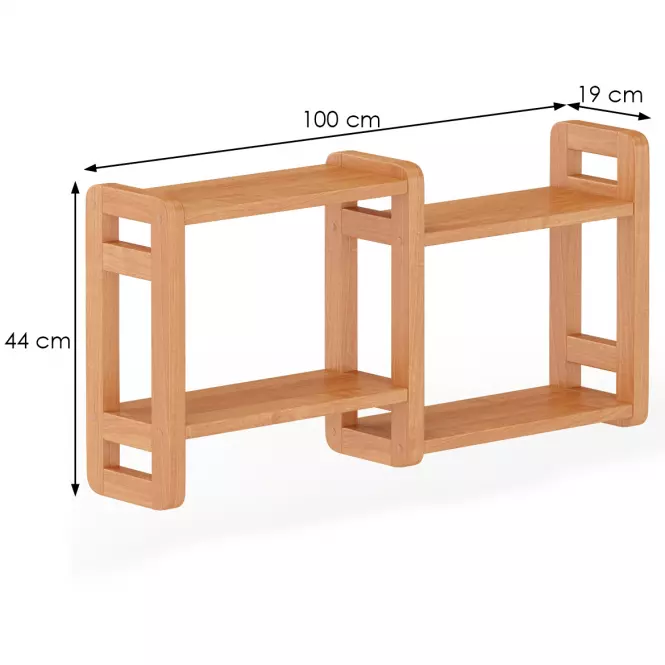 Falipolc fenyő PK104-100x44x19 éger