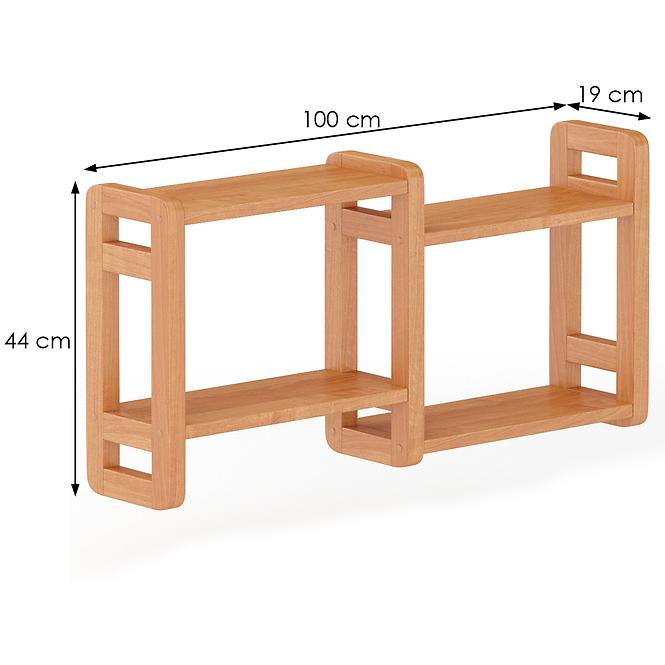 Falipolc fenyő PK104-100x44x19 éger
