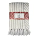 Boho takaró 130x160 fehér Merkury Home