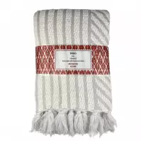 Boho takaró 130x160 fehér Merkury Home