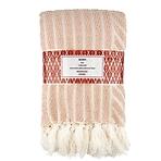 Boho takaró 130x160 világos rózsaszín Merkury Home