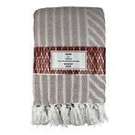 Boho takaró 130x160 világosszürke Merkury Home