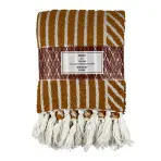 Boho takaró 130x160 mustár Merkury Home