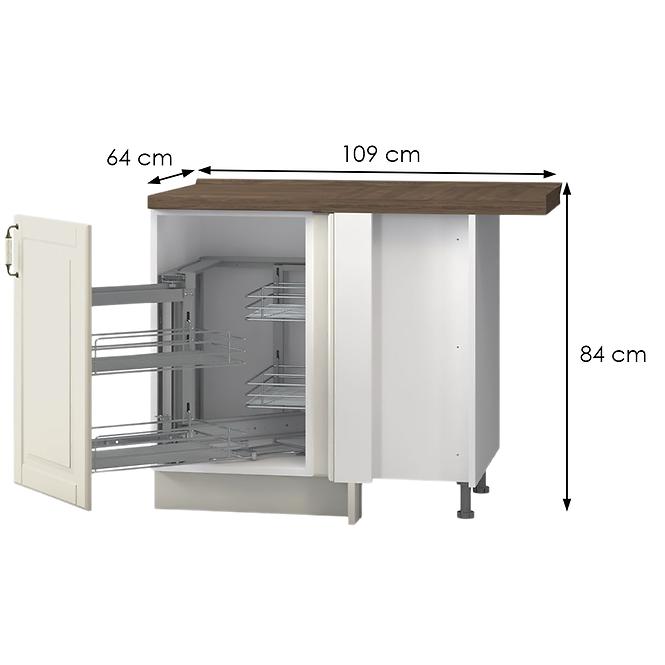 Konyhaszekrény Evergreen R-UG-1KMCL/4 ivorymat