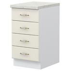 Konyhaszekrény Evergreen R-45-4F/4 4S Ivory mat