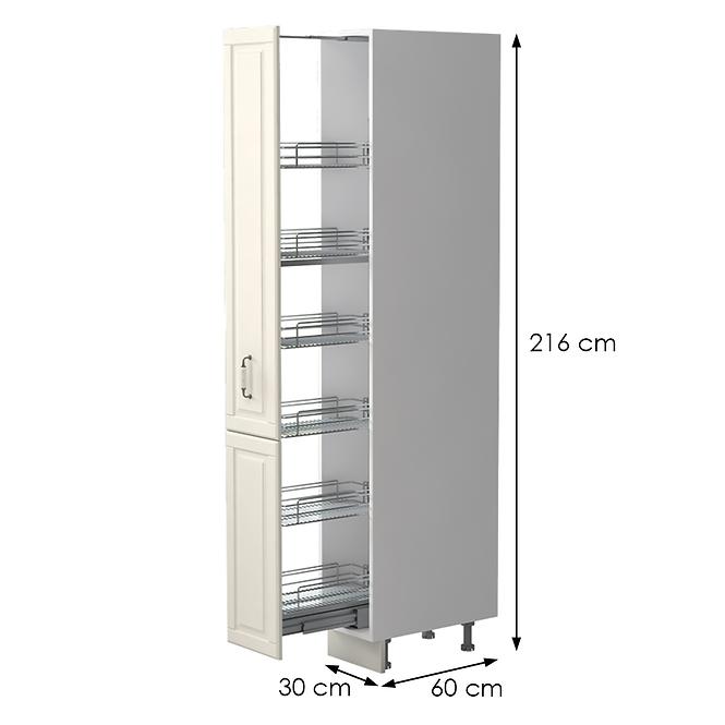 Konyhaszekrény Evergreen K21-30-1KZ/4 ivorymat