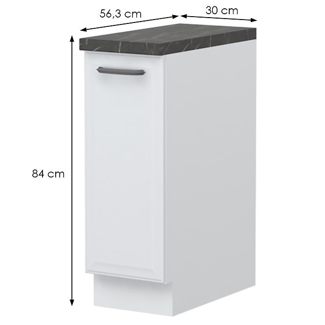 Konyhaszekrény Evia r-30-1k/4 pearl grey matt