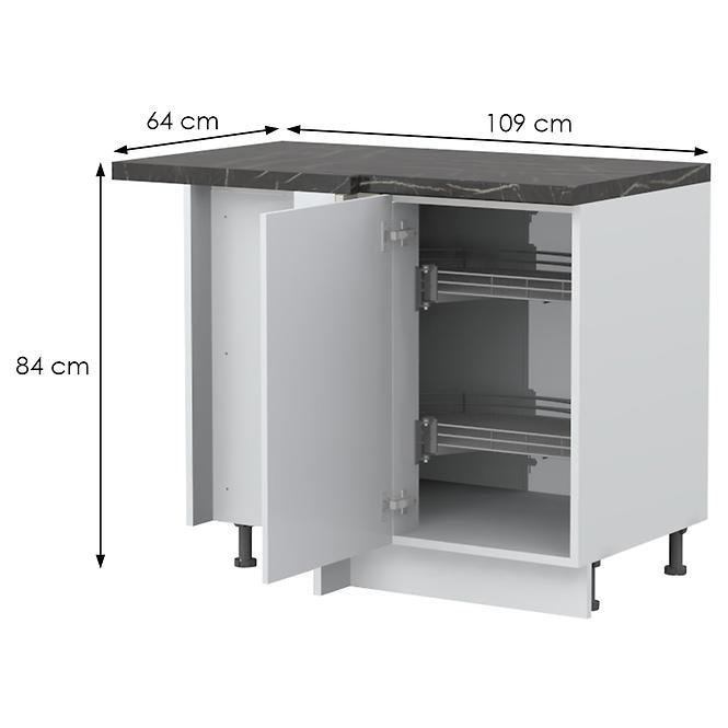 Konyhaszekrény Evia r-ug-1kza/4 pearl grey matt