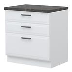 Konyhaszekrény Evia r-80-3f/4 3s standard pearl grey matt Konyhaszekrény Evia r-80-3f/4 3s standard pearl grey matt