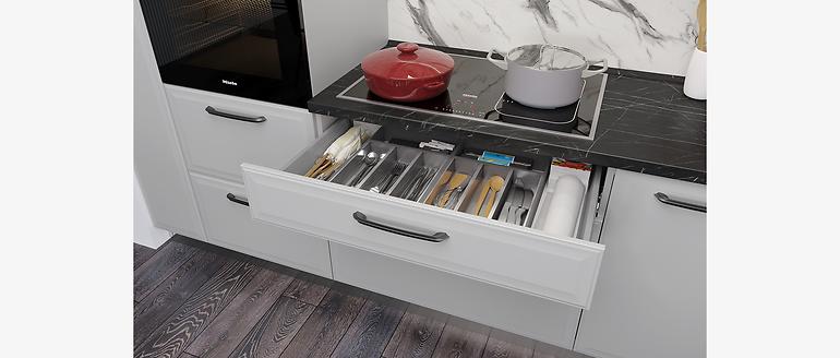 Konyhaszekrény Evia r-90-3f/4 3s standard pearl grey matt