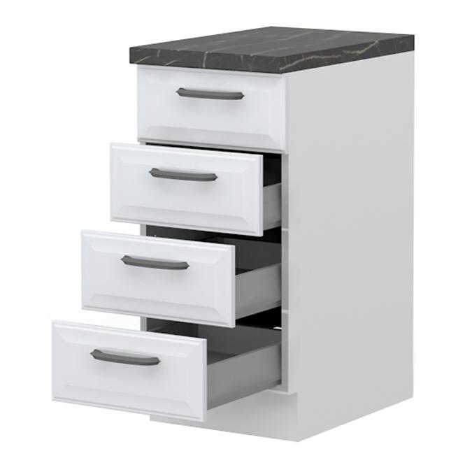 Konyhaszekrény Evia r-40-4mbox/4 4s pearl grey matt