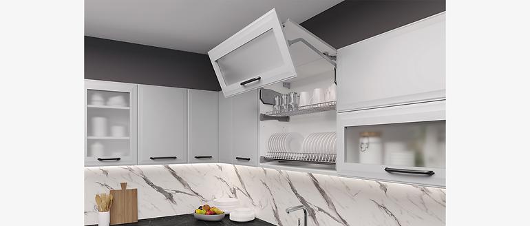 Konyhaszekrény Evia r-40-4mbox/4 4s pearl grey matt
