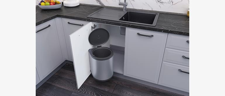 Konyhaszekrény Evia r-40-4mbox/4 4s pearl grey matt