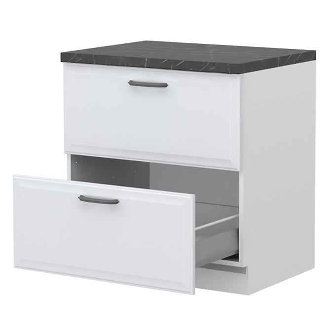 Konyhaszekrény Evia r-80-2mbox/4 2s pearl grey matt