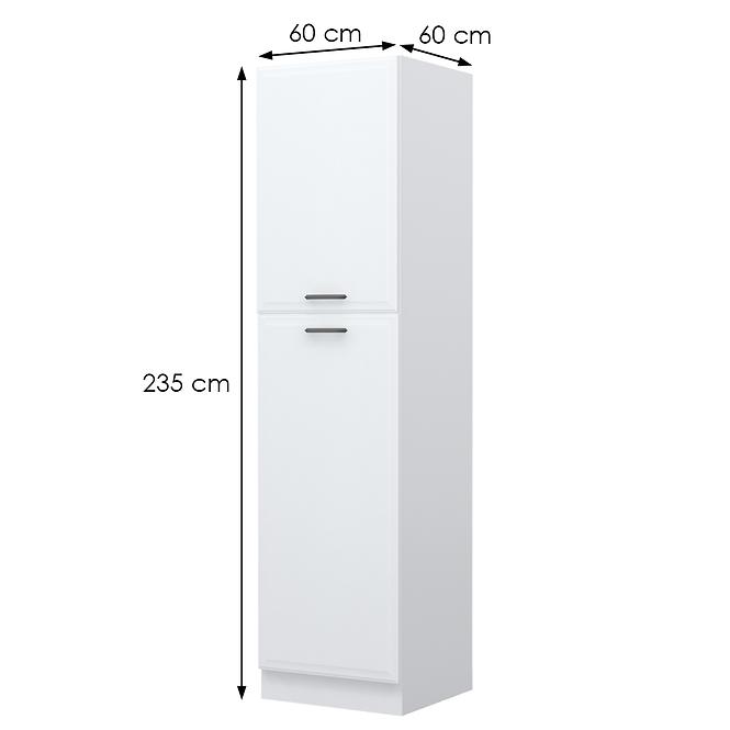 Konyhaszekrény Evia k23-60-2kf/4 pearl grey matt