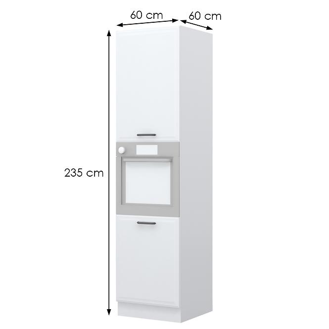 Konyhaszekrény Evia k23-60-2kr/4 pearl grey matt