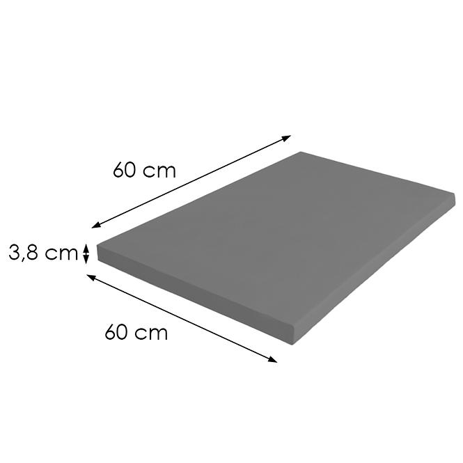 Konyhai munkalap 60cm/38mm antracit/ U12168QR