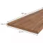 Konyhai munkalap 180 cm/38 mm sötét estana tölgy / R20366,2