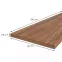 Konyhai munkalap 260 cm/38 mm sötét estana tölgy / R20366,2