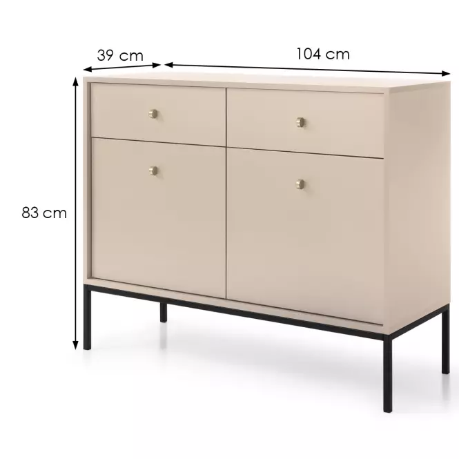 Komód Mono mksz104 bézs,2