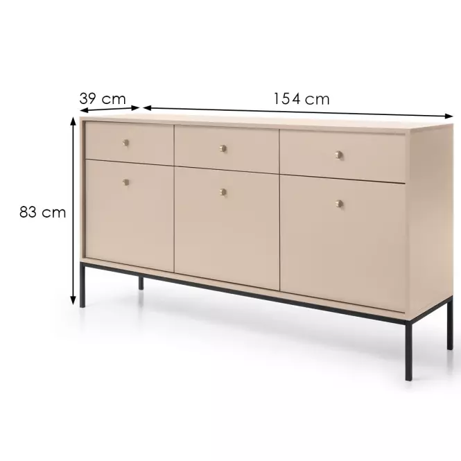 Komód Mono mksz154 bézs,2