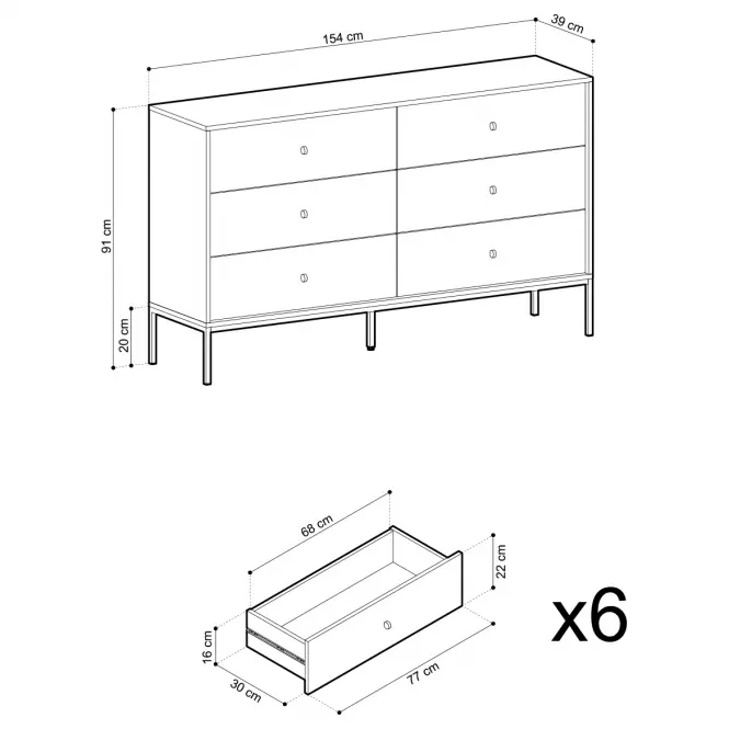 Komód Mono mks154 gránát,7