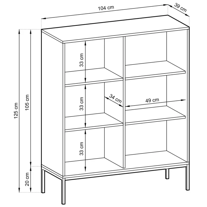 Komód k104 Nova fehér,5