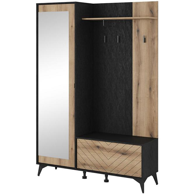 Előszobafal Diamond dub evoke/fekete,2