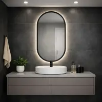 Tükör 74 LED ovális cz 50x90