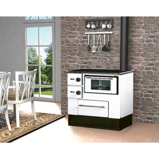 Konyhai tűzhely Regular 46 ECO fehér 8 kW jobbos