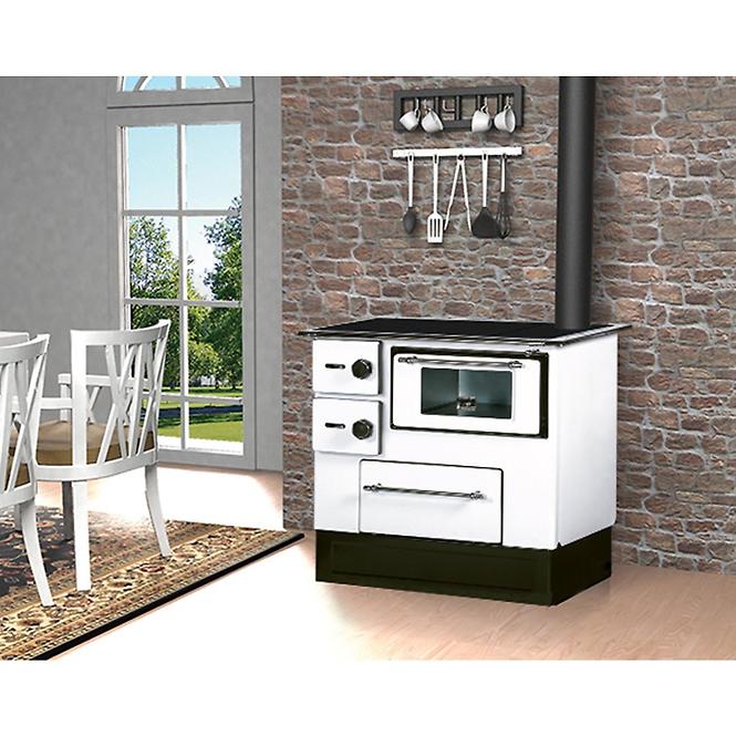 Konyhai tűzhely Regular 46 ECO fehér 8 kW jobbos