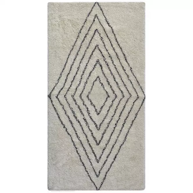 Szőnyeg Berber 98 ekrü/fekete 70x140 Merkury Home
