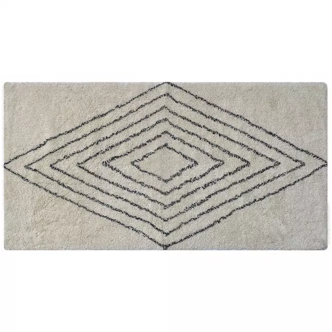 Szőnyeg Berber 98 ekrü/fekete 70x140 Merkury Home