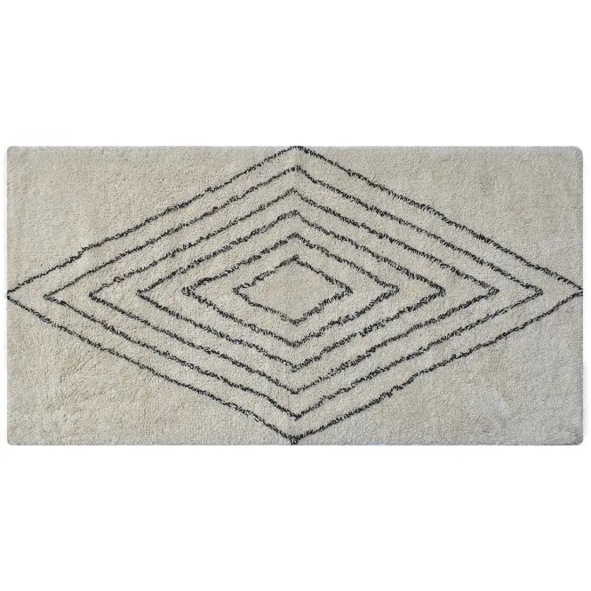 Szőnyeg Berber 98 ekrü/fekete 70x140 Merkury Home,2