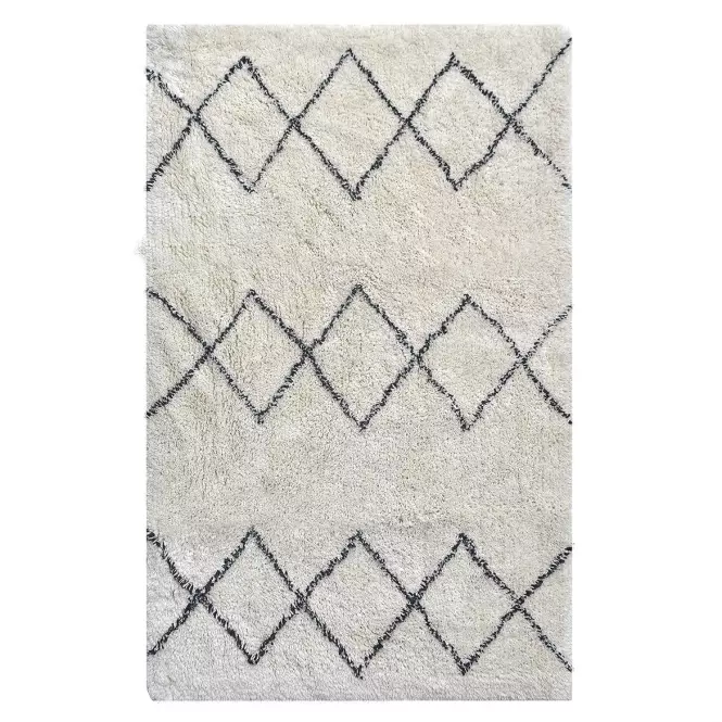 Szőnyeg Berber 00 ekrü/fekete 60x90 Merkury Home