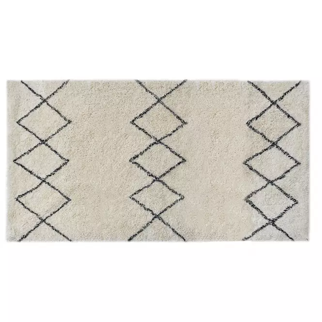 Szőnyeg Berber 01 ekrü/fekete 70x140 Merkury Home