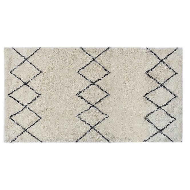 Szőnyeg Berber 01 ekrü/fekete 70x140 Merkury Home