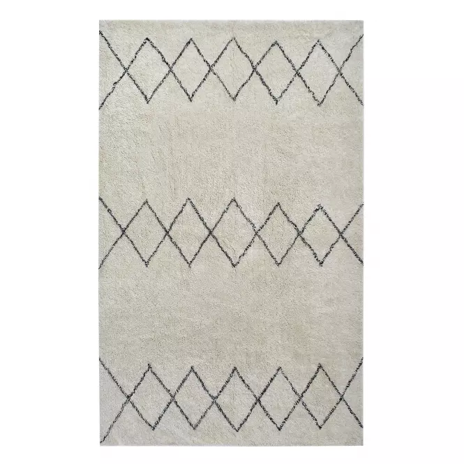 Szőnyeg Berber 02 ekrü/fekete 130x170 Merkury Home