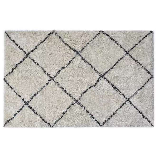 Szőnyeg Berber 94 ekrü/fekete 60x90 Merkury Home