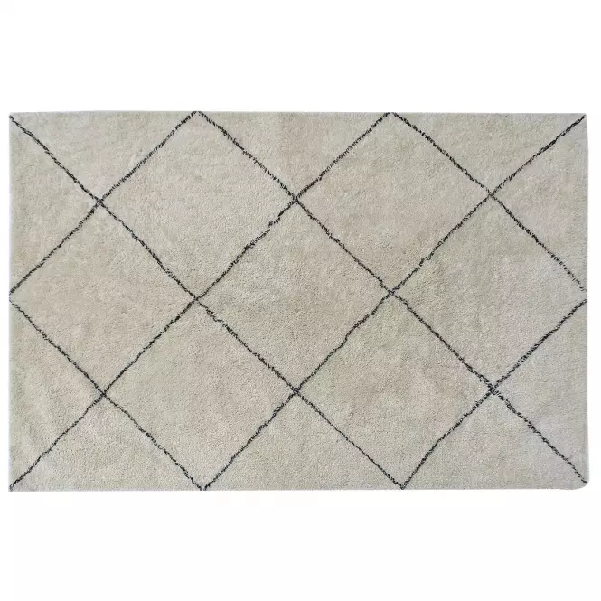 Szőnyeg Berber 95 ekrü/fekete 70x140 Merkury Home