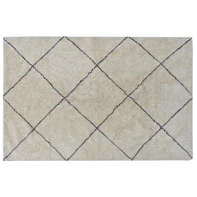 Szőnyeg Berber 95 ekrü/fekete 70x140 Merkury Home