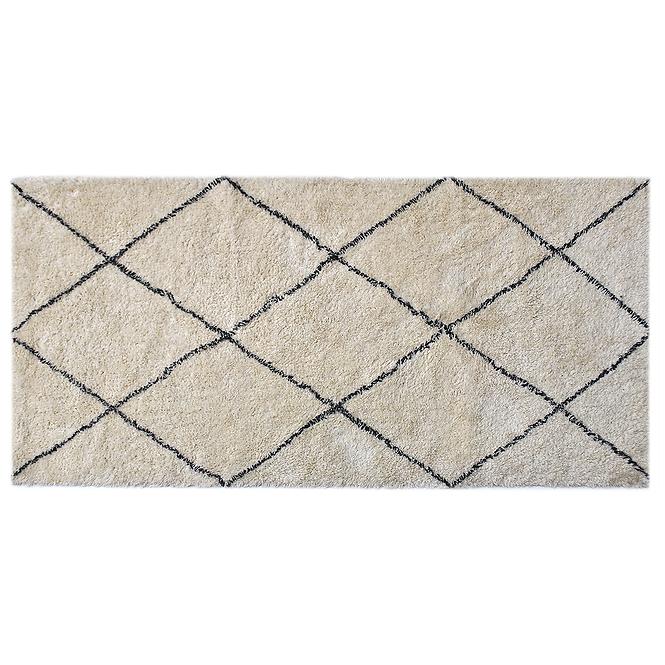 Szőnyeg Berber 96 ekrü/fekete 130x170 Merkury Home
