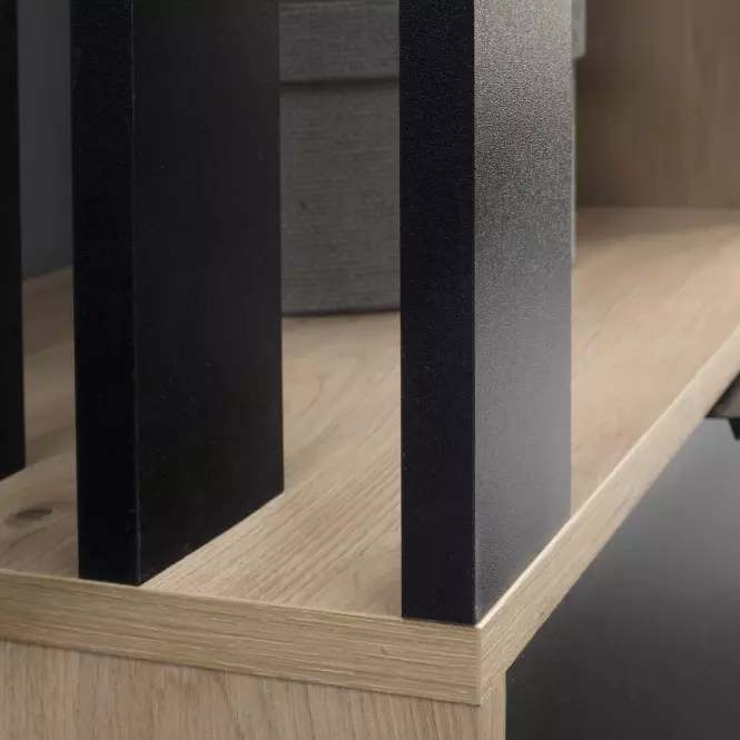 Előszobafal Milo tölgy Artisan/fekete,8