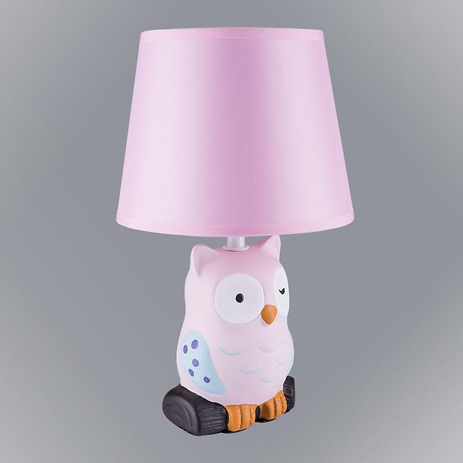 Éjjeli lámpa Owl rózsaszín VO2166 LB1