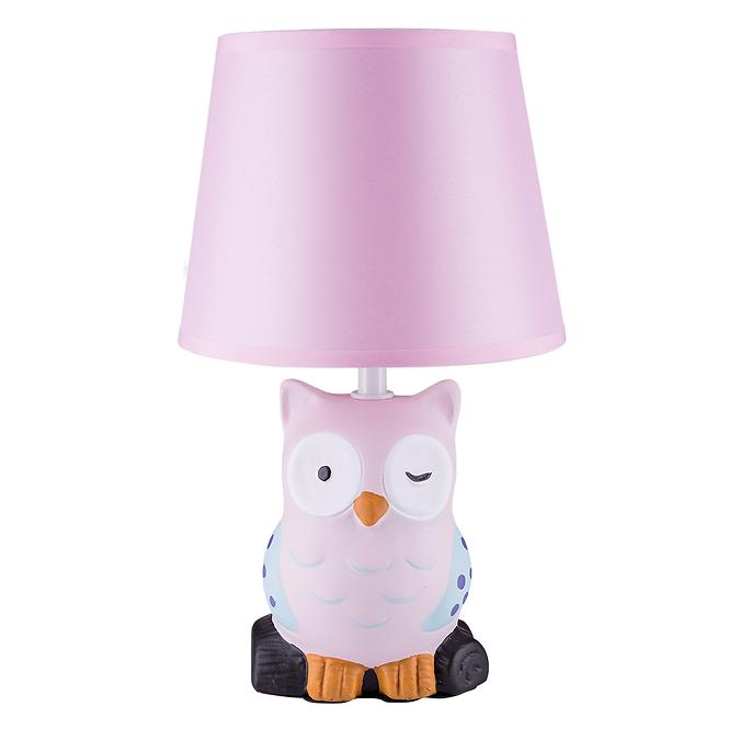 Éjjeli lámpa Owl rózsaszín VO2166 LB1