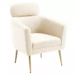 Fotel Melisa krém/arany