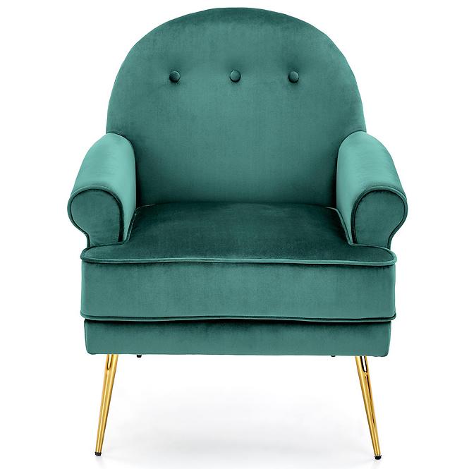 Fotel Santi zöld/arany