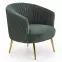 Fotel Crown zöld/arany,2